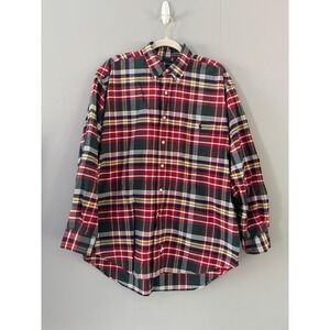 Ralph Lauren The Big Shirt Mens Plaid Button Down Long Sleeve Shirt